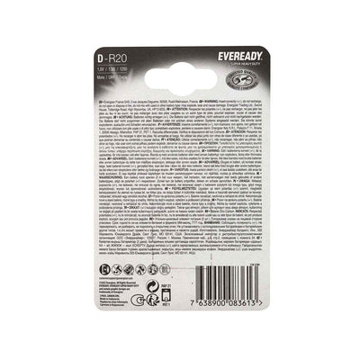 Eveready Super Heavy Duty D-R20 Batteries