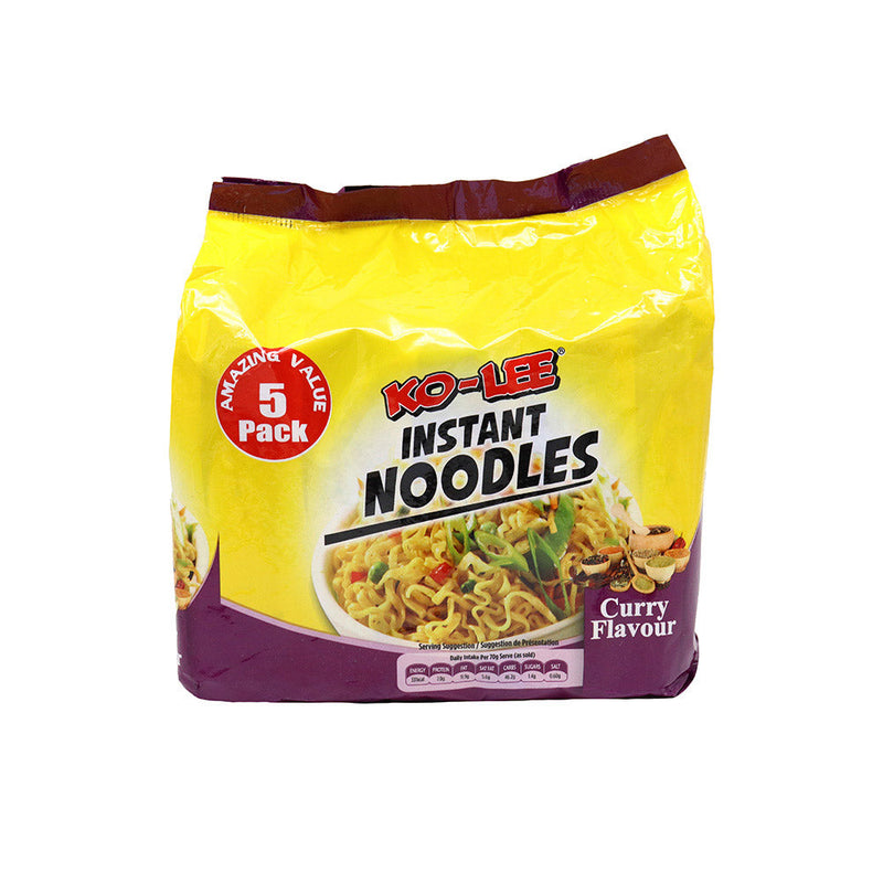 Ko-Lee Instant Noodles Curry Flavour 5x70g