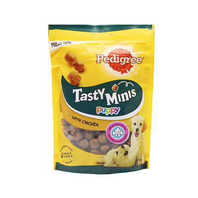 Pedigree Tasty Minis Chewy Slices Puppy Chicken 125g x 2Pack