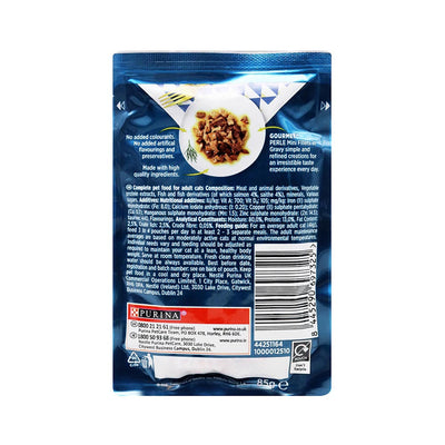 Gourmet Perle Cat Food Duo with Salmon & Saithe 85g