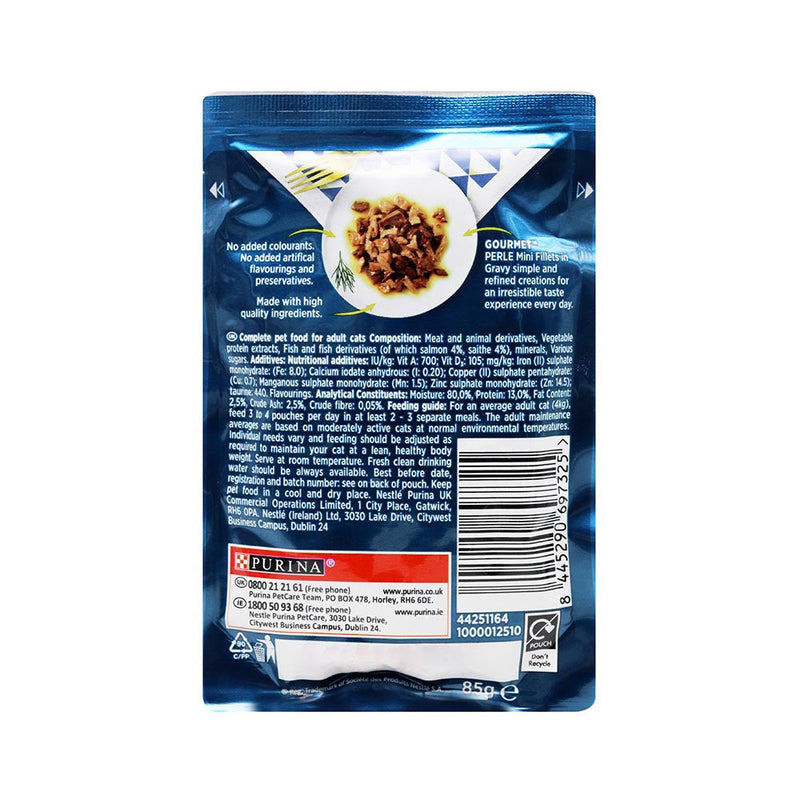 Gourmet Perle Cat Food Duo with Salmon & Saithe 85g