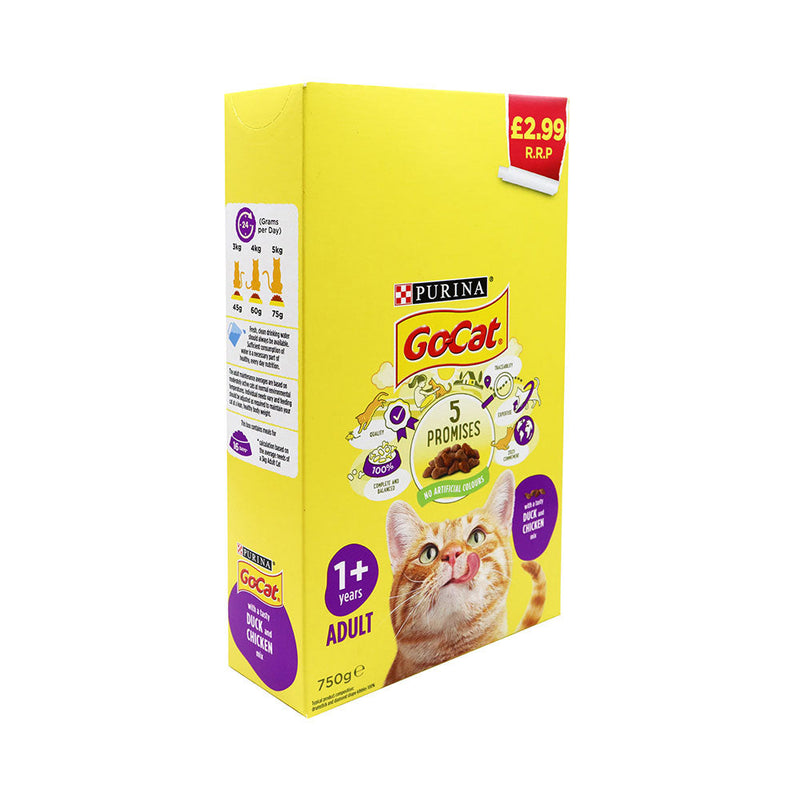 Go-Cat Chicken & Duck Mix Dry Cat Food 750g