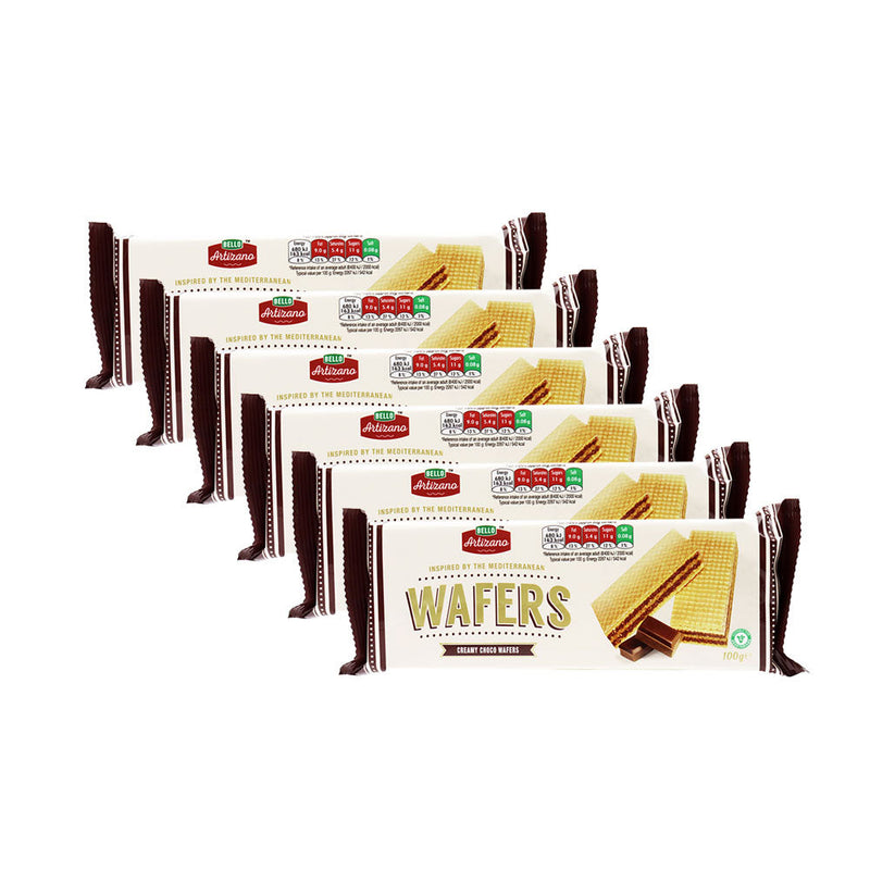 Bello Artizano Creme Choco Wafers 100g x 6Pack