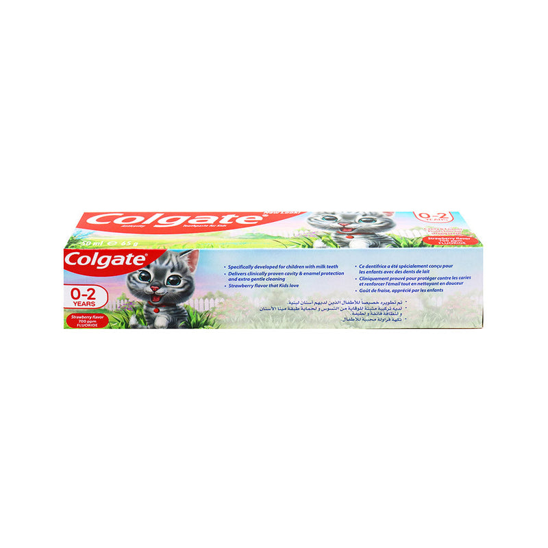 Colgate Kids Strawberry Toothpaste Cats 50ML 0-2 Years