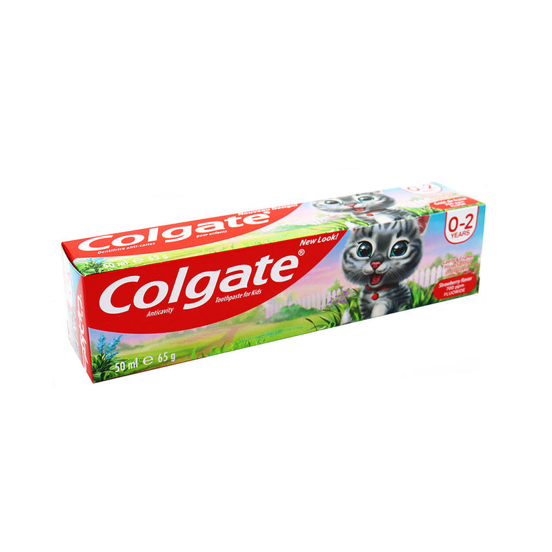 Colgate Kids Strawberry Toothpaste Cats 50ML 0-2 Years
