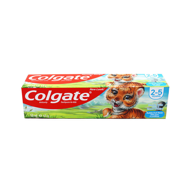 Colgate Kids Bubble Fruit Toothpaste Tiger 50ML 2-5 Years