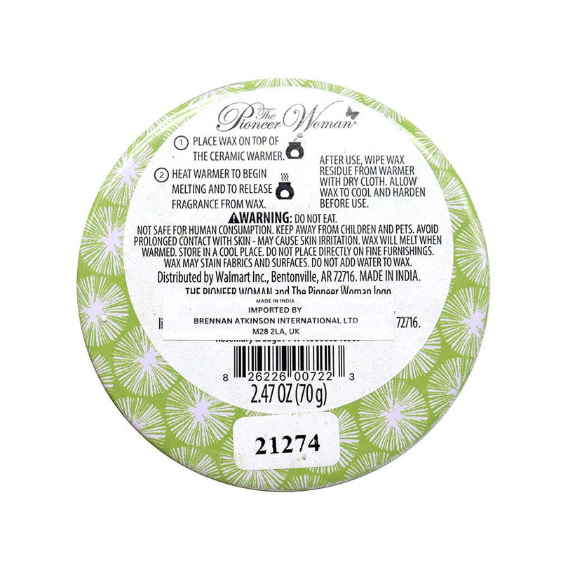 The Pioneer Woman Figural Wax Melts Rosemary & Sage