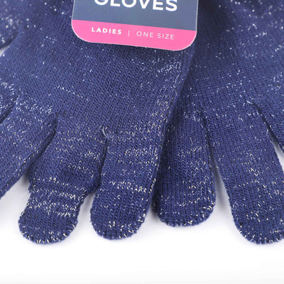 Ladies Lurex Fancy Gloves