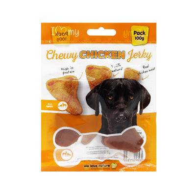 Chewy Chicken Jerky Dog Treat 100g x 3Pack