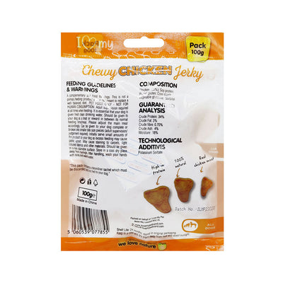 Chewy Chicken Jerky Dog Treat 100g x 3Pack