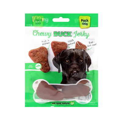 Chewy Duck Jerky Dog Treat 100g x 3Pack
