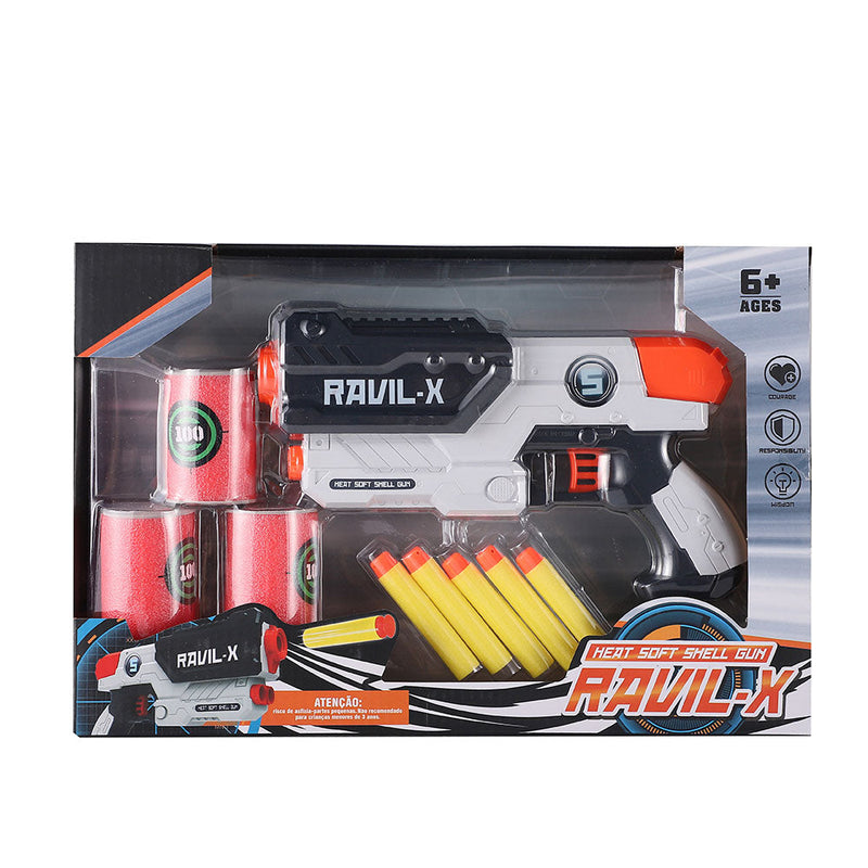 Heat Soft Shell Gun Toy Set 9PC