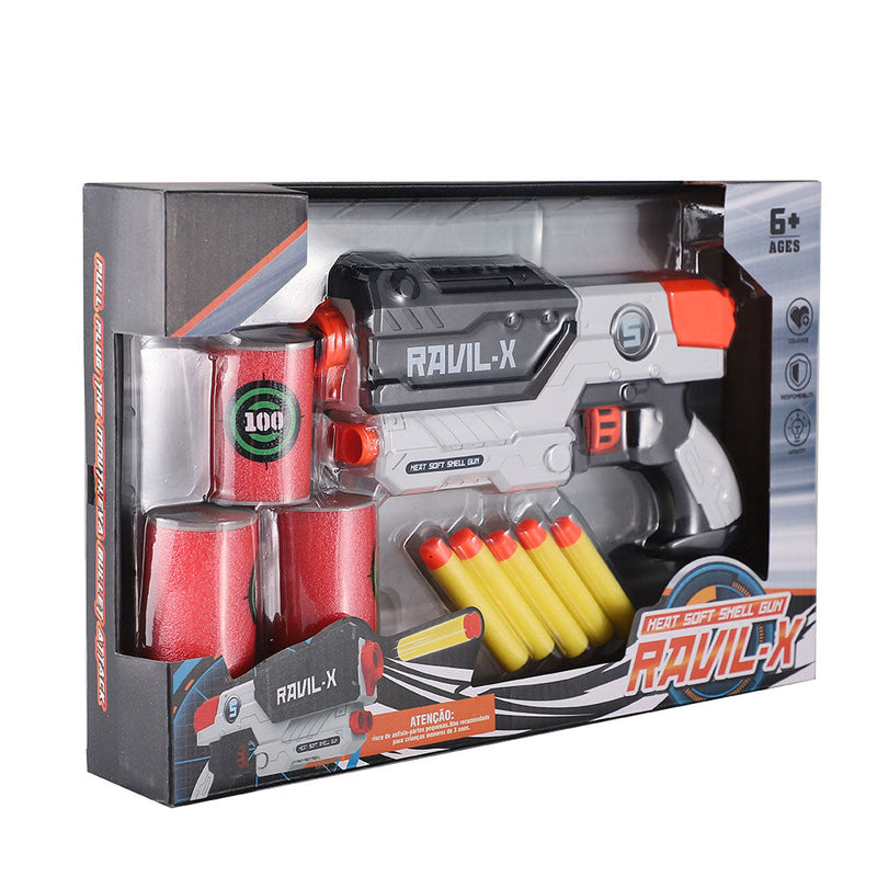Heat Soft Shell Gun Toy Set 9PC