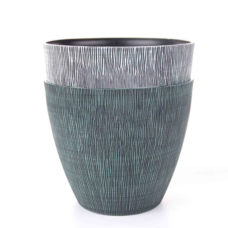 Allure Textured Effect Plastic Planter 9inch