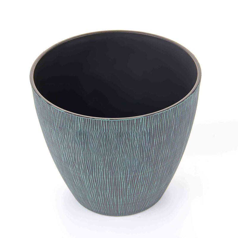 Allure Textured Effect Plastic Planter 9inch