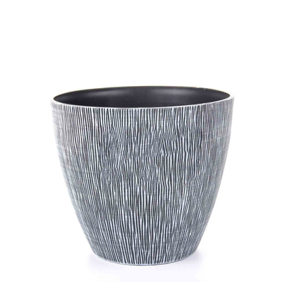 Allure Textured Effect Plastic Planter 9inch