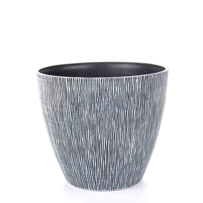 Allure Textured Effect Plastic Planter 9inch