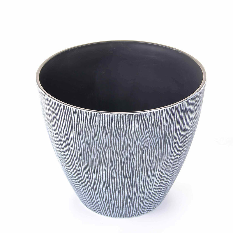Allure Textured Effect Plastic Planter 9inch