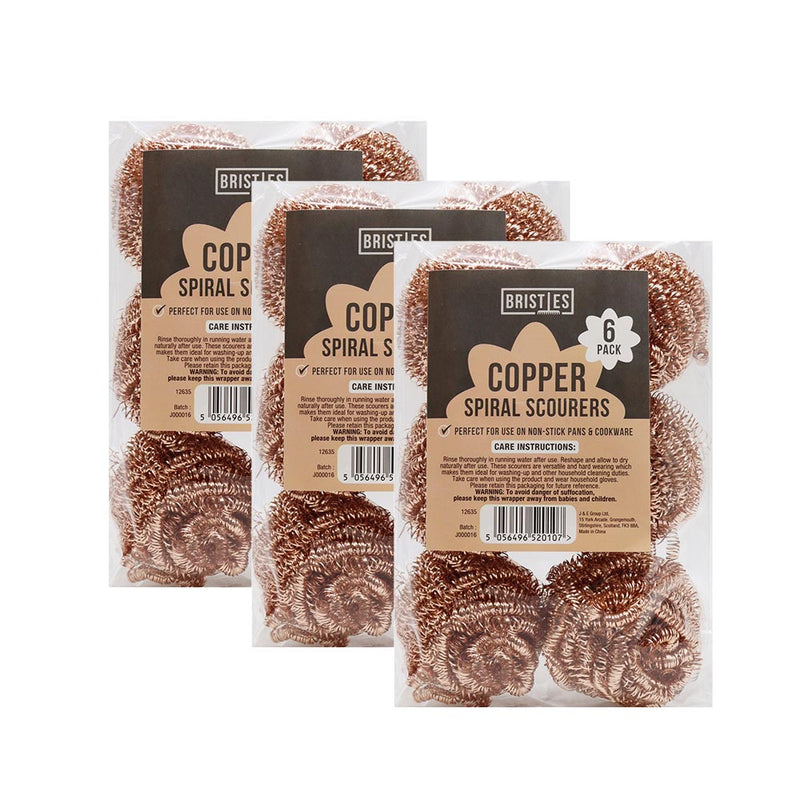 Copper Spiral Scourer 6Pack