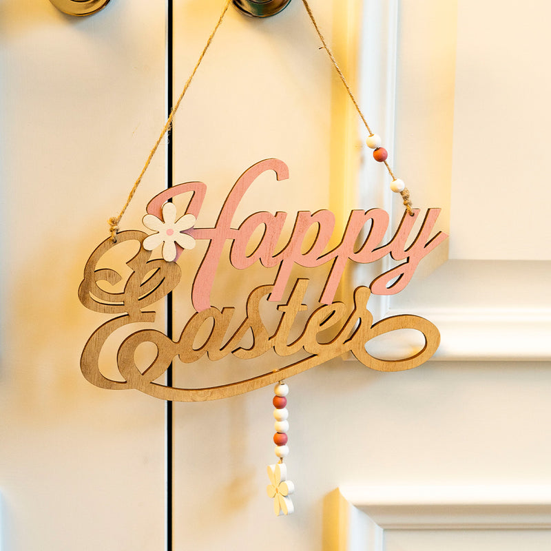 Happy Easter Wooden Sign