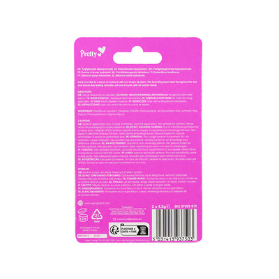 Pretty Moisturising Lip Balm Grape 2Pack
