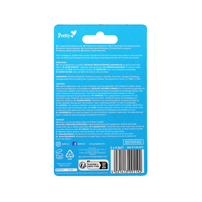 Pretty Moisturising Lip Balm Bubblegum 2Pack