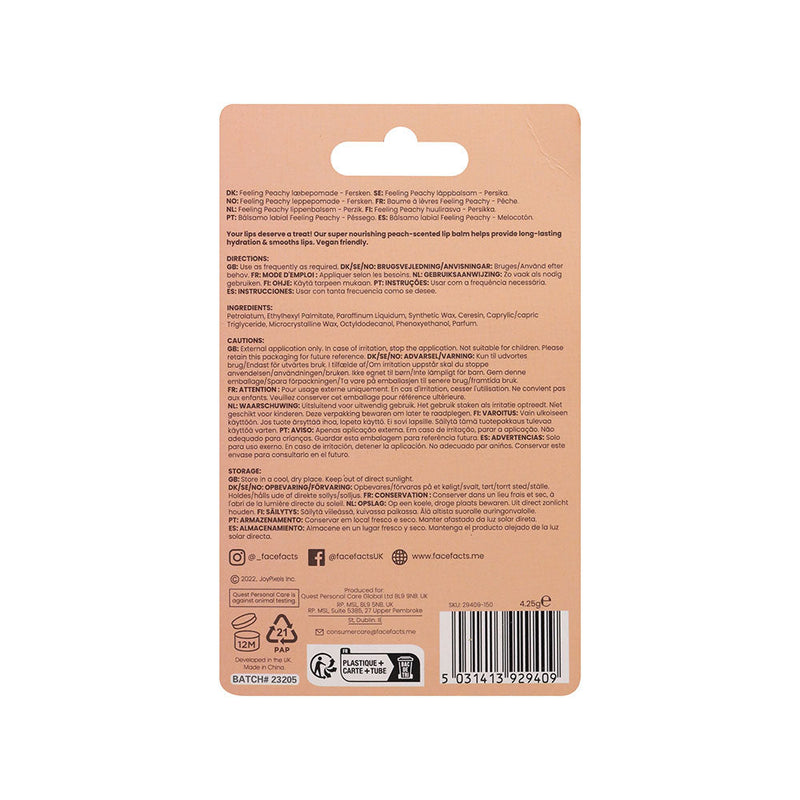 Face Facts Feeling Peachy Lip Balm 2Pack