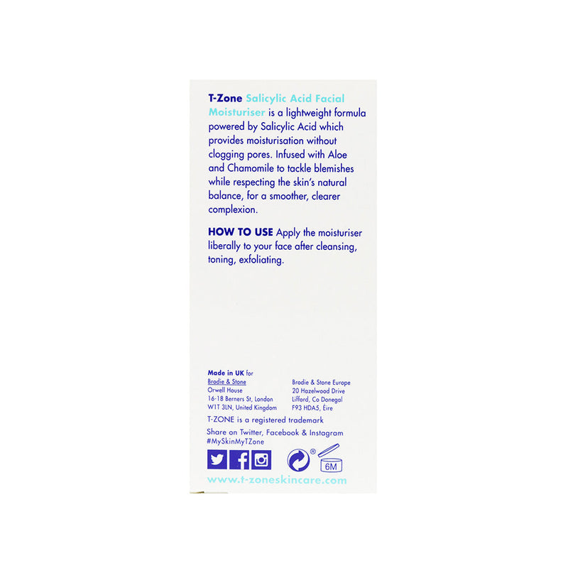 T-Zone Salicylic Acid Facial Moisturiser 30ML