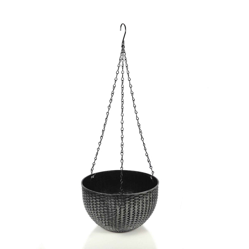 Metalic Effect Hanging Basket 9inch