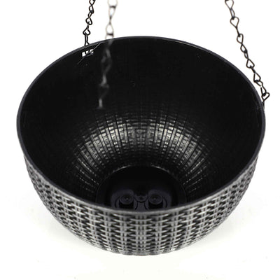 Metalic Effect Hanging Basket 9inch