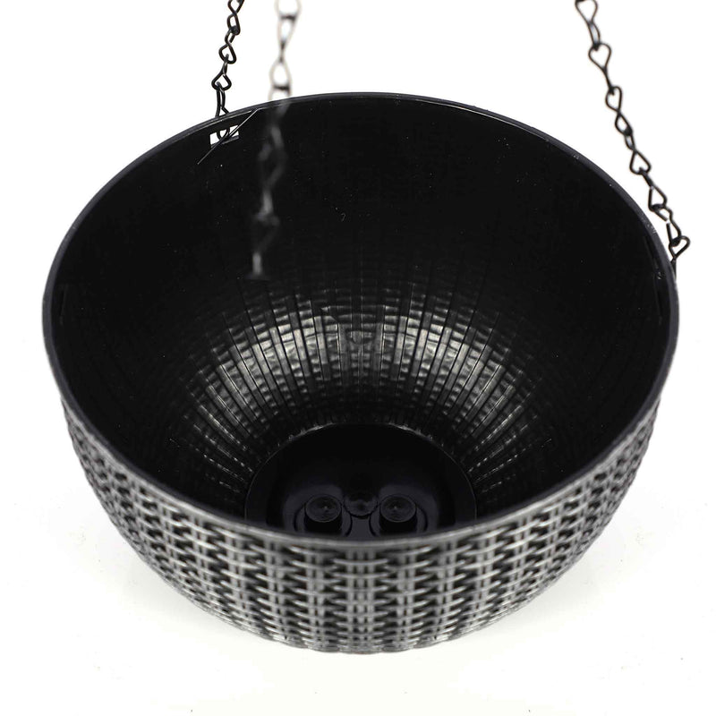 Metalic Effect Hanging Basket 9inch