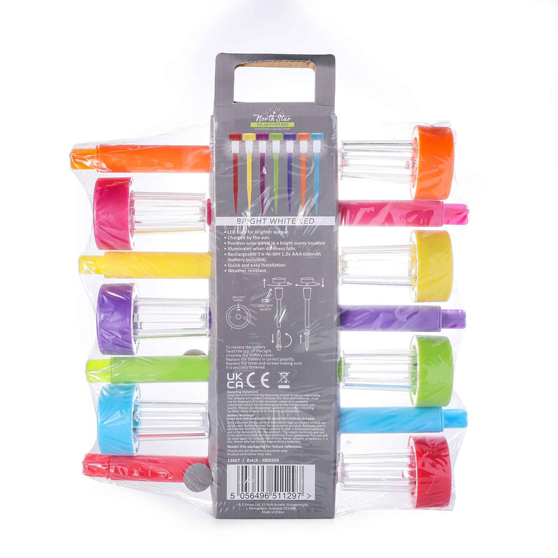 Rainbow Stake Lights 7PK