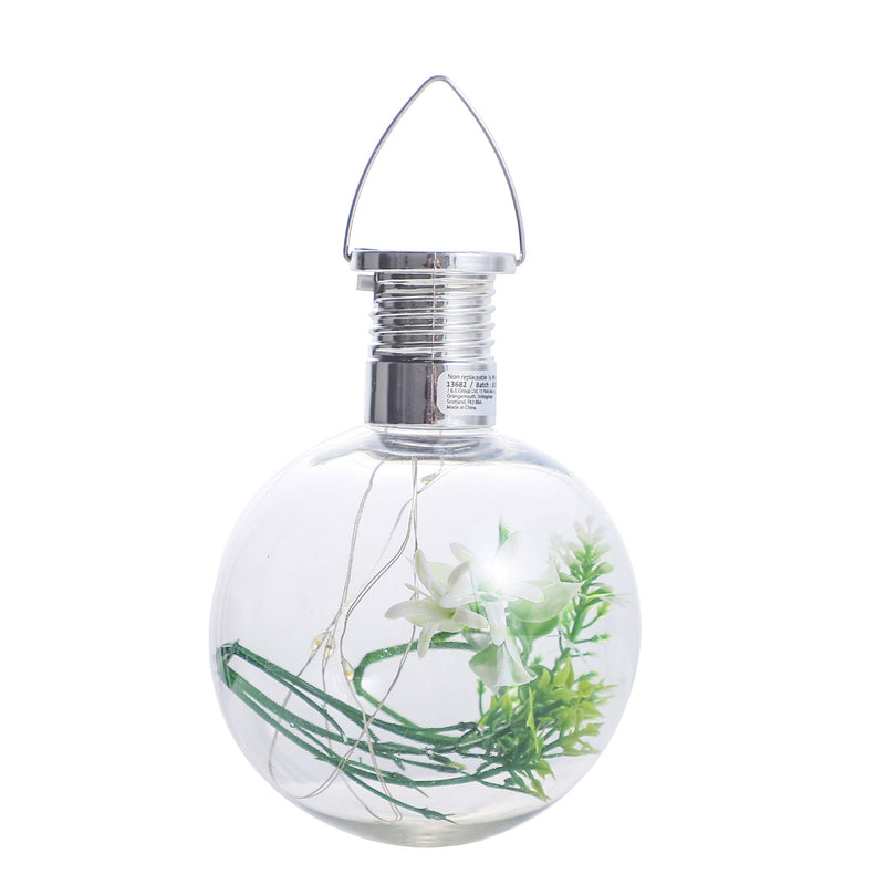 Solar Hanging Plant Ball Light - Warm White