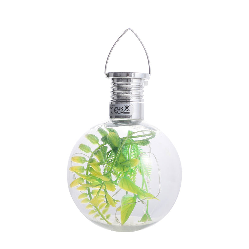 Solar Hanging Plant Ball Light - Warm White