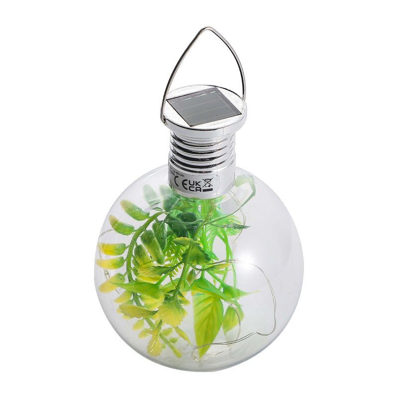 Solar Hanging Plant Ball Light - Warm White