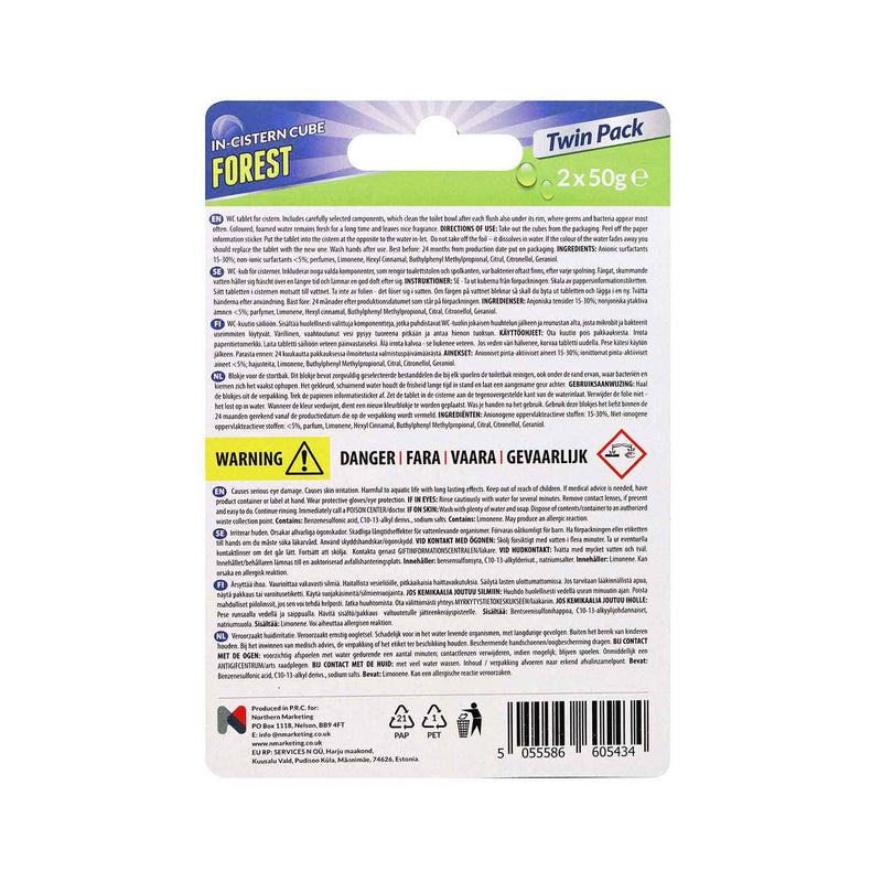 Max Flush Cube Forest Toilet Cleaner 2x50g