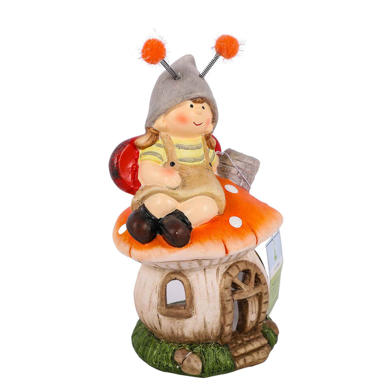 Toadstool & Child Garden Ornament