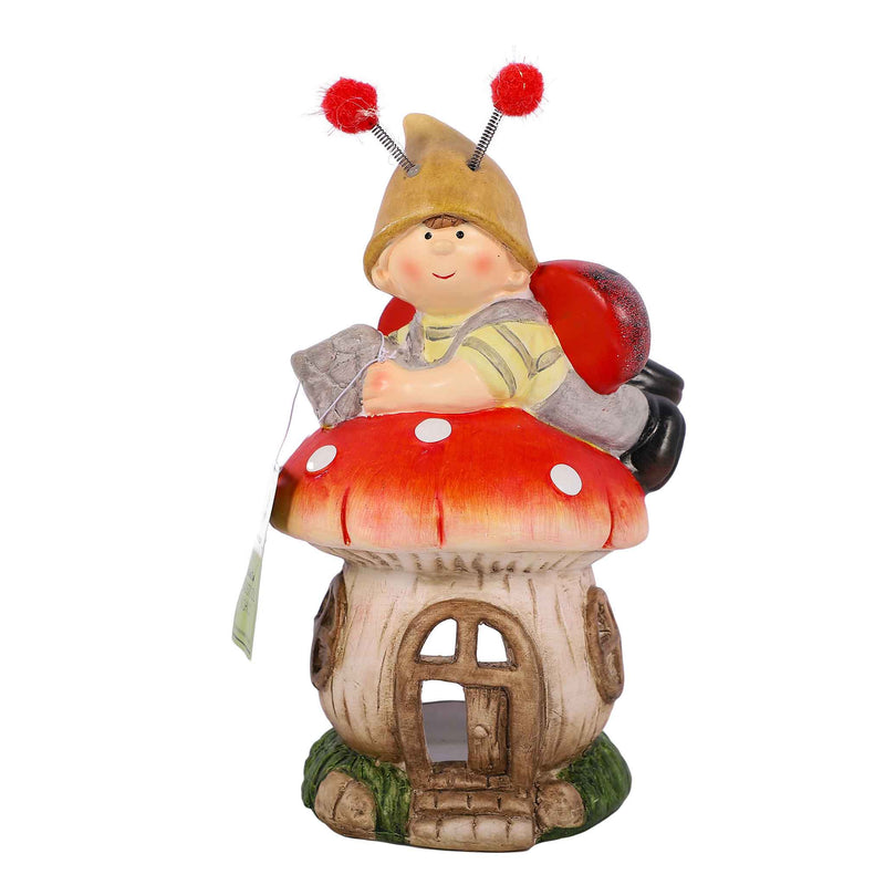 Toadstool & Child Garden Ornament