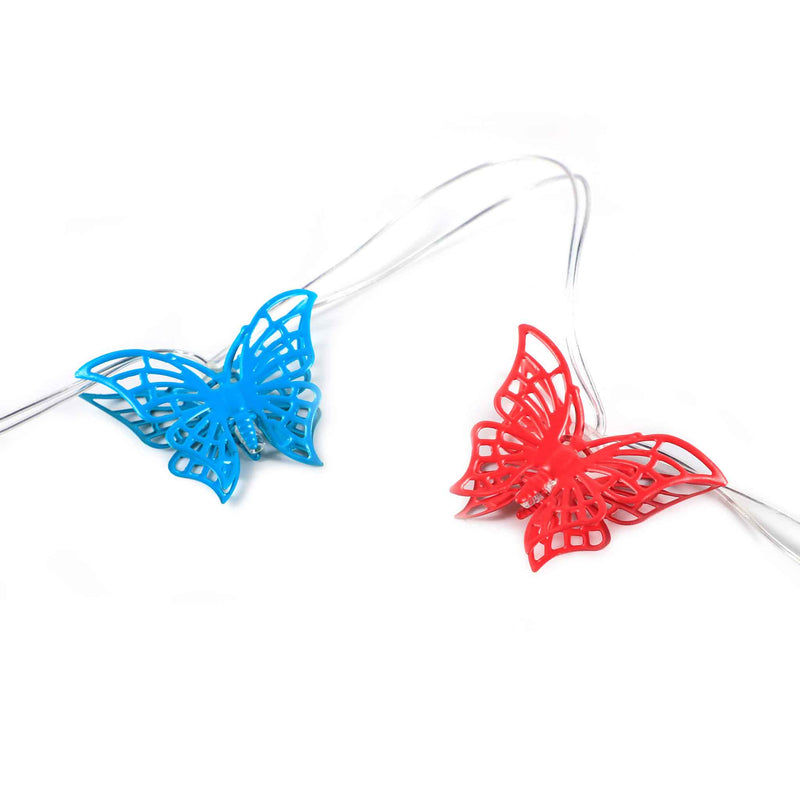 10 Metal Butterfly String Lights - Warm White