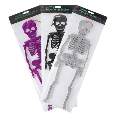 Glitter Hanging Skeleton 51cm