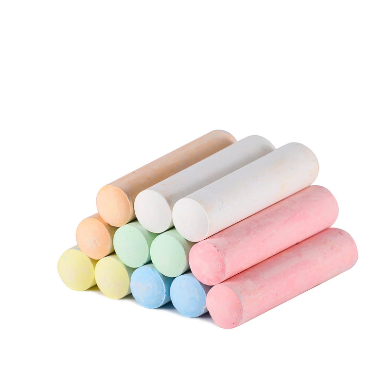 Coloured Chalk 12 PCS