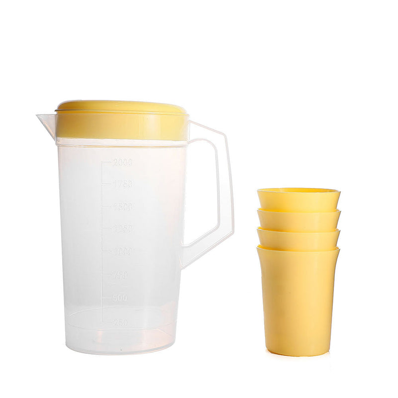 Plastic Jug With 4 Cups 2L
