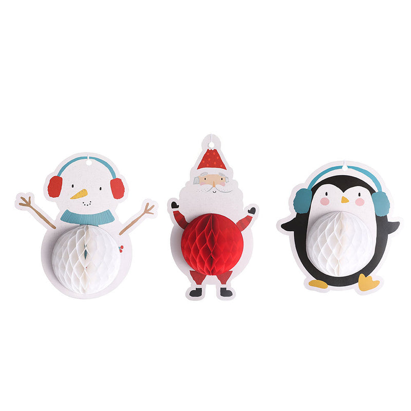 3 Hanging Character Decorations 35CM