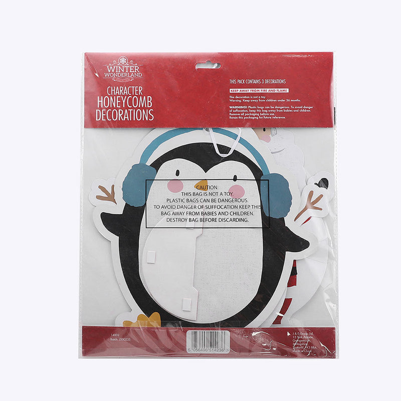 3 Hanging Character Decorations 35CM