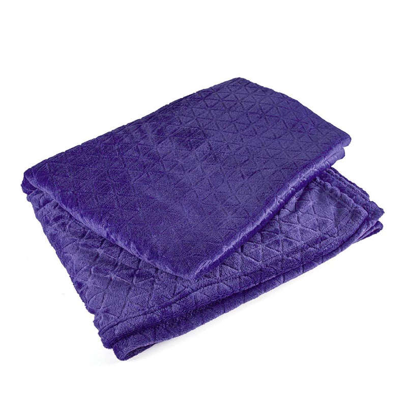 Luxury Embossed Triangle Throw 150x200cm