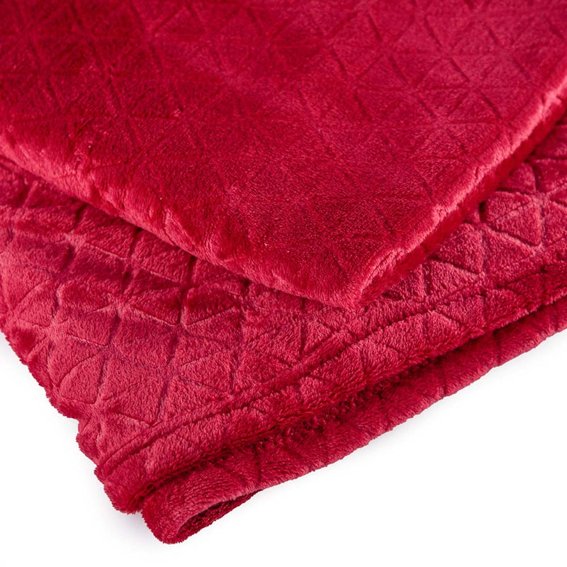 Luxury Embossed Triangle Throw 150x200cm