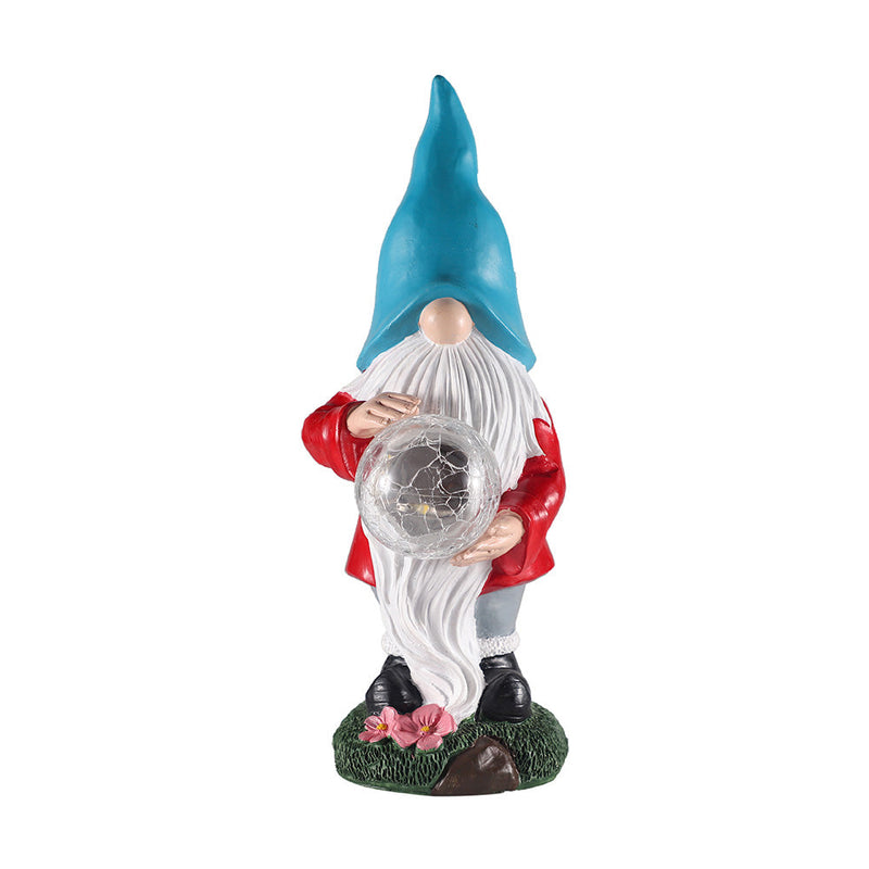 Gnome LED Crystal Ball Ornament