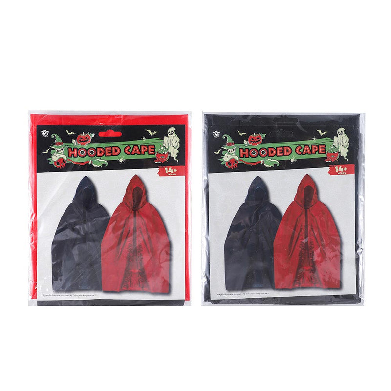 Hooded Cape Red And Black