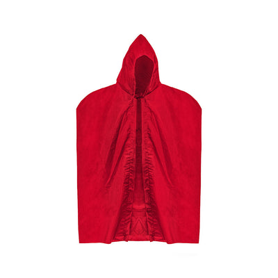 Hooded Cape Red And Black