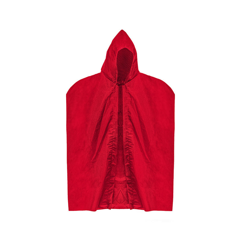 Hooded Cape Red And Black